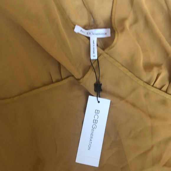 BCBGeneration Gold Sheer Dress/Tunic - Picture 4 of 4